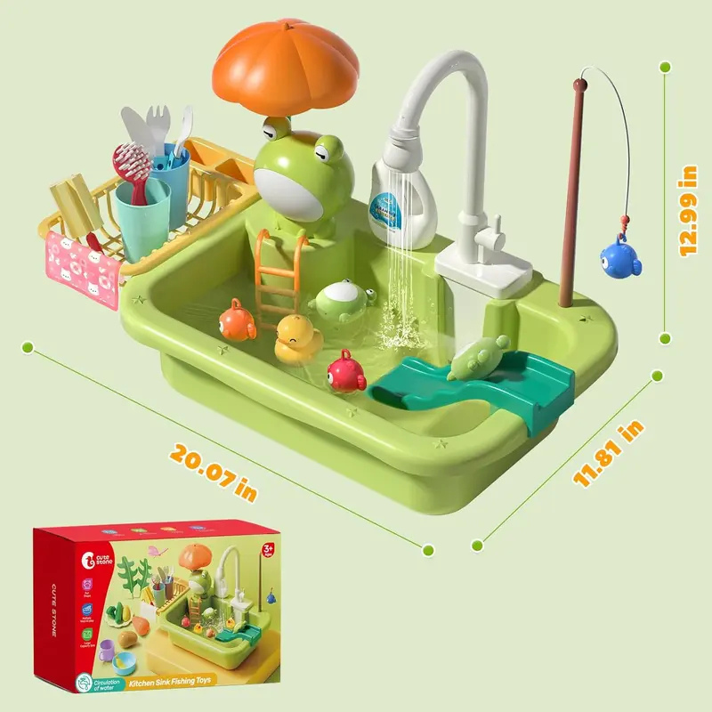 Froggy Fun Pretend Play Kitchen Sink