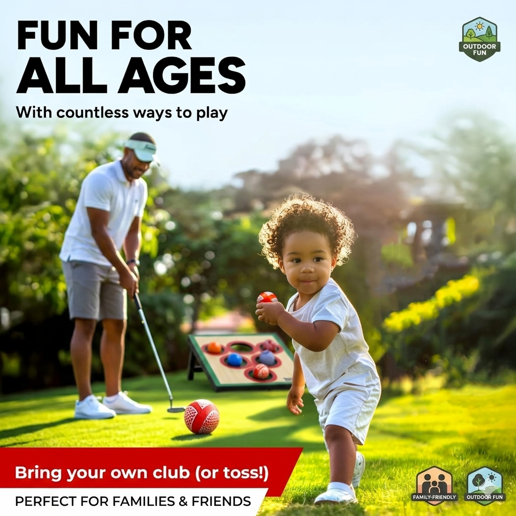 Golf Pong Game Set | Indoor & Outdoor Golf Beer Pong