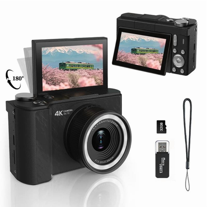 4K Y2K Foldable Screen Digital Camera