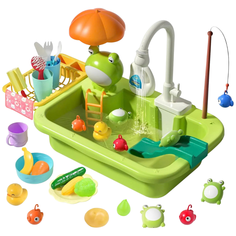 Froggy Fun Pretend Play Kitchen Sink