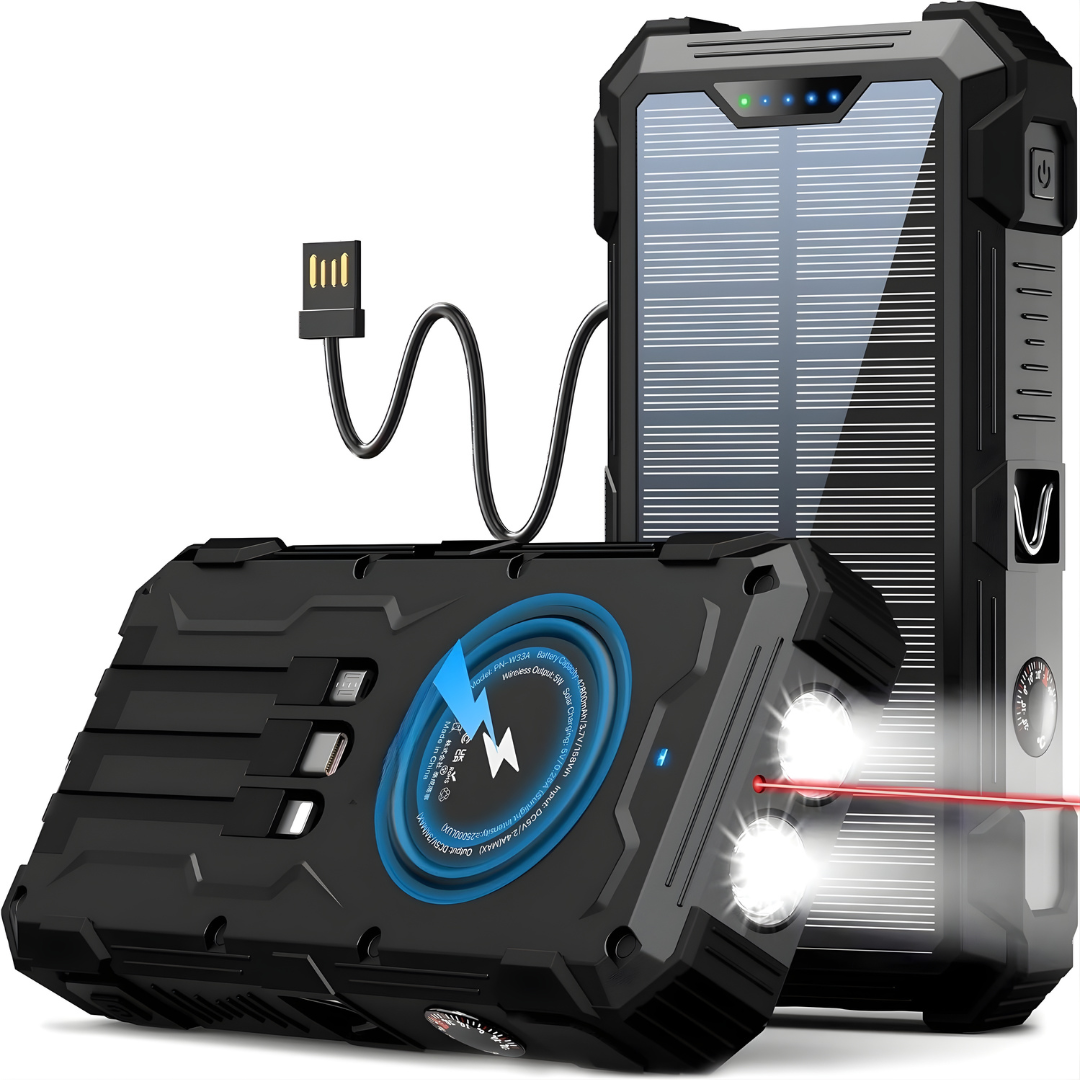 Solar Charger Wireless Power Bank 42800 mAh