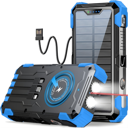 Solar Charger Wireless Power Bank 42800 mAh