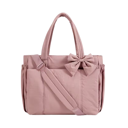 Crush Bow Large Travel Tote with Changing Pad