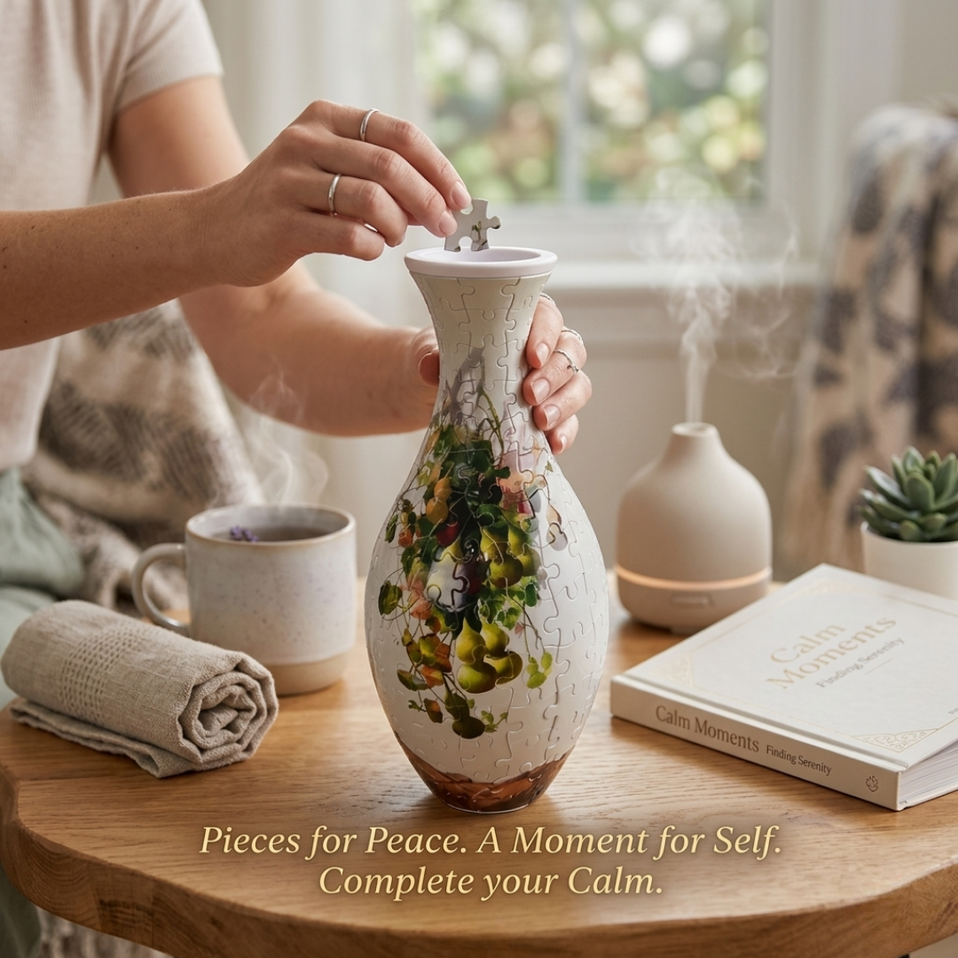 3D Relaxation Puzzle Vase – Your Creative Stress-Relief Retreat