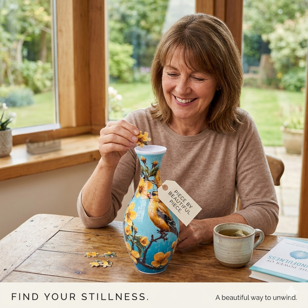 3D Relaxation Puzzle Vase – Your Creative Stress-Relief Retreat