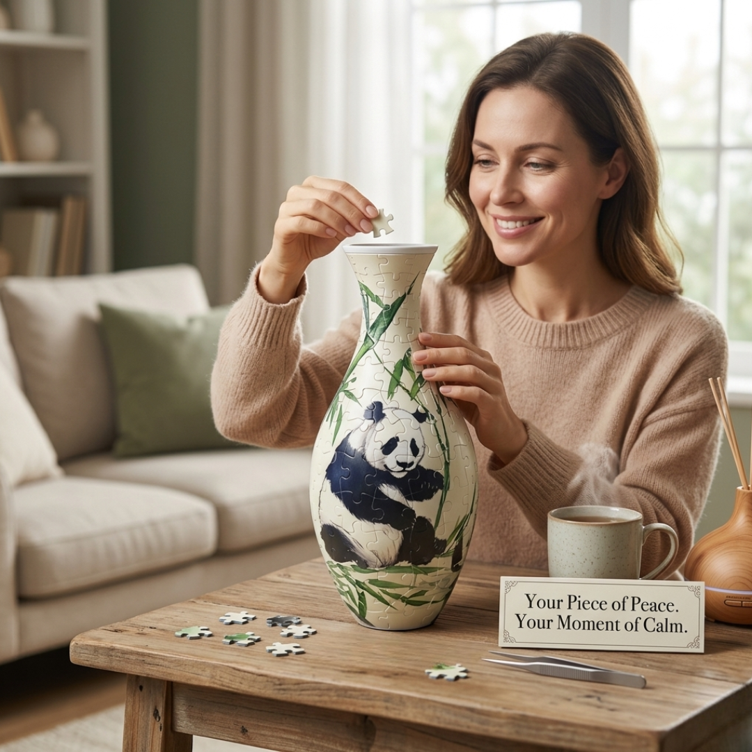 3D Relaxation Puzzle Vase – Your Creative Stress-Relief Retreat
