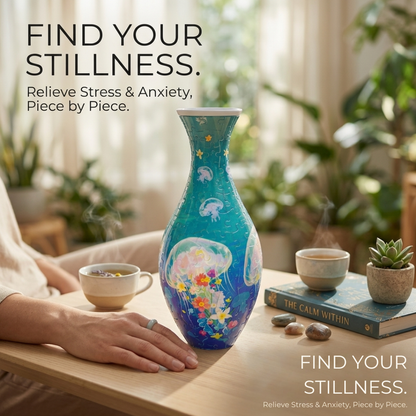 3D Relaxation Puzzle Vase – Your Creative Stress-Relief Retreat