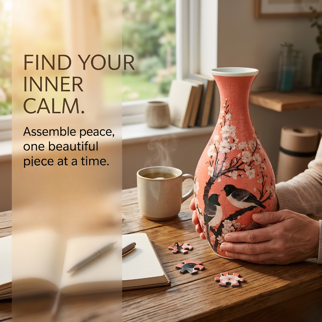 3D Relaxation Puzzle Vase – Your Creative Stress-Relief Retreat