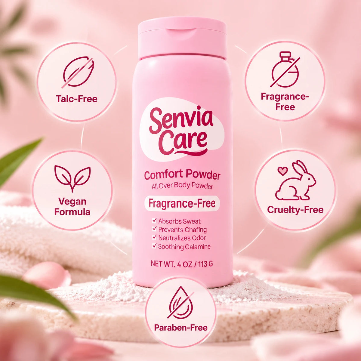 SenviaCare® Silk Comfort Powder