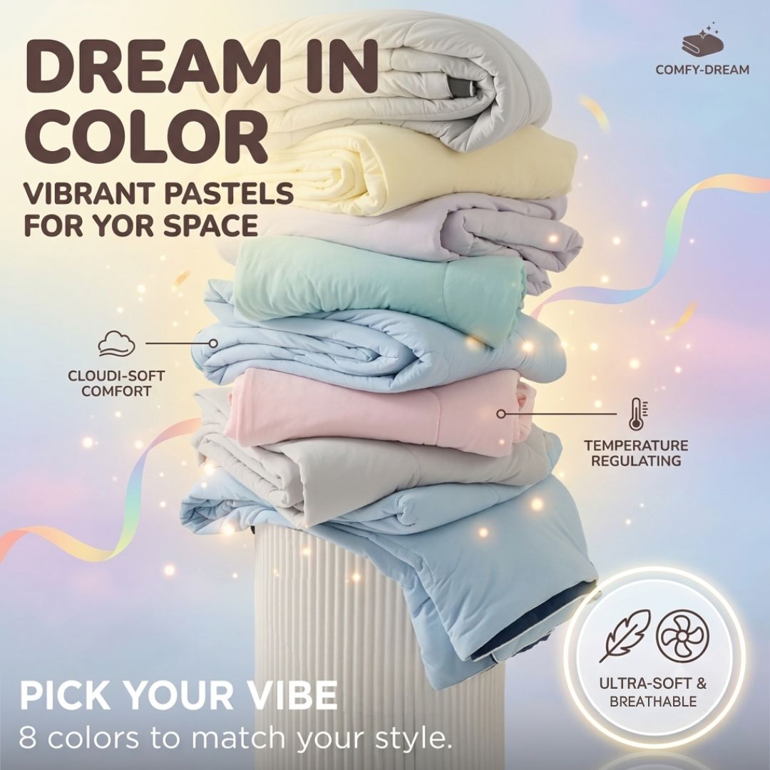 Cooling Comforter For Hot Sleepers-Ice Cream Comforter