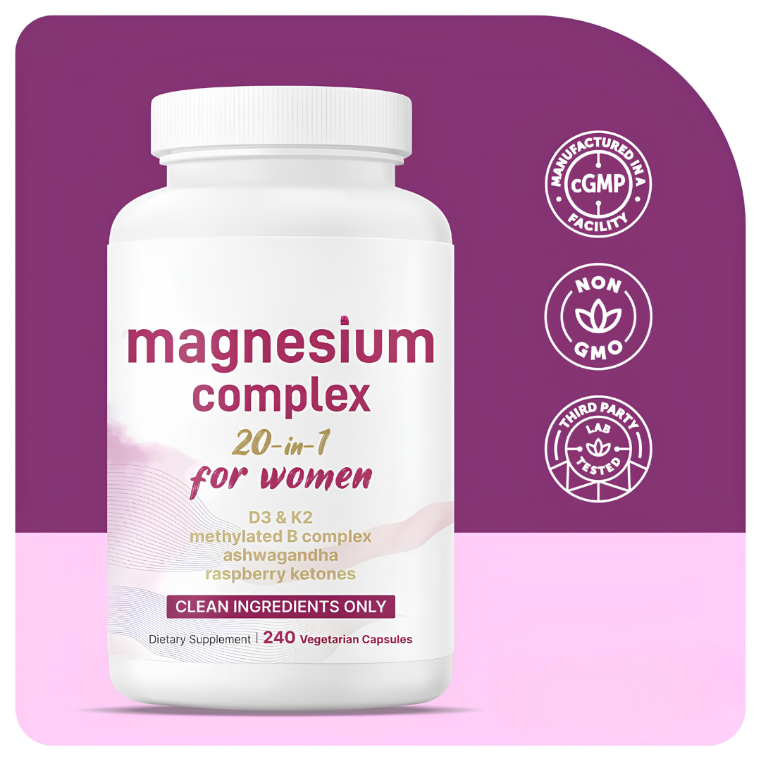Magnesium Complex for Women | 20-in-1 Wellness Formula