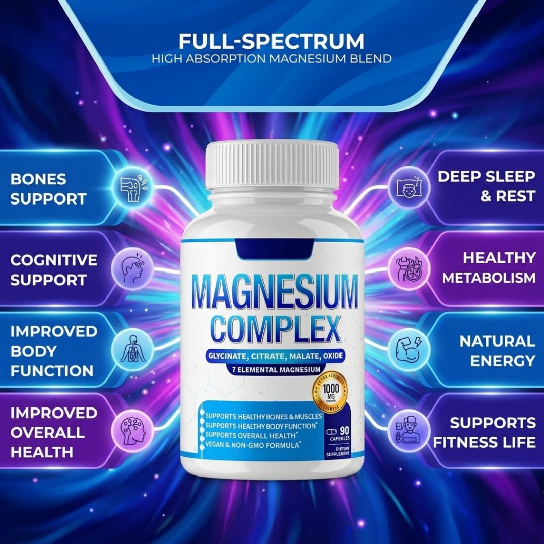 Magnesium Complex 1000mg – Full-Spectrum, Maximum Absorption