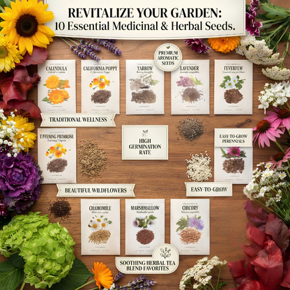 Medicinal Garden Kit | 4,818 Seeds for 10 Medicinal Plants