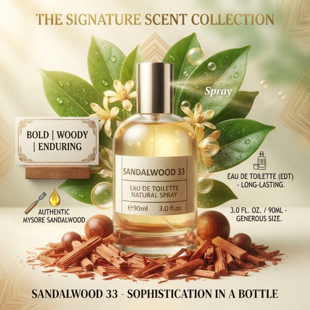 Sandal Wood 33 Unisex Eau de Toilette – 90ml/3.0 fl.oz
