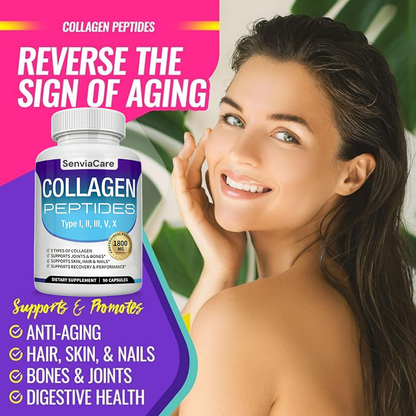 Collagen Peptides- 1800mg - 90 Capsules