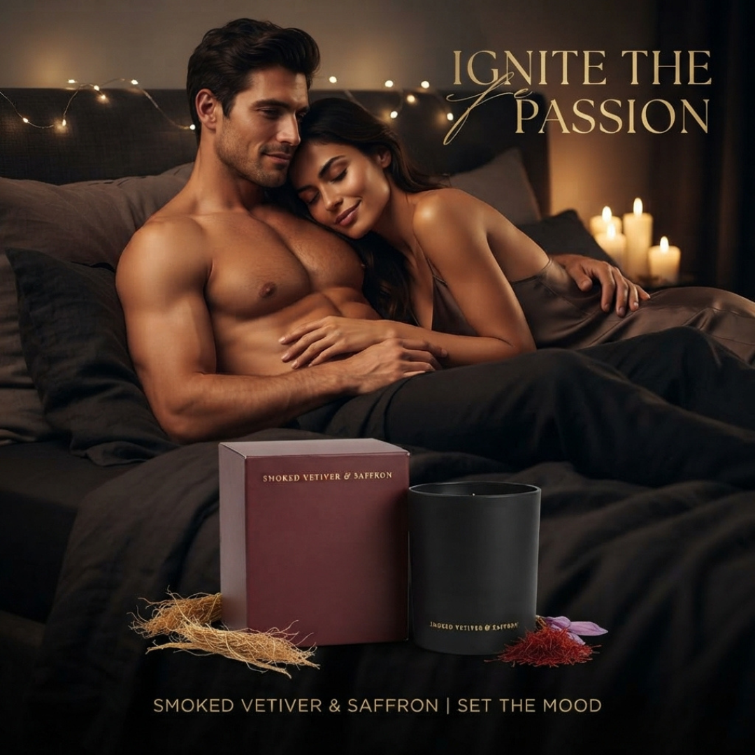 Smoked Vetiver & Saffron Candle