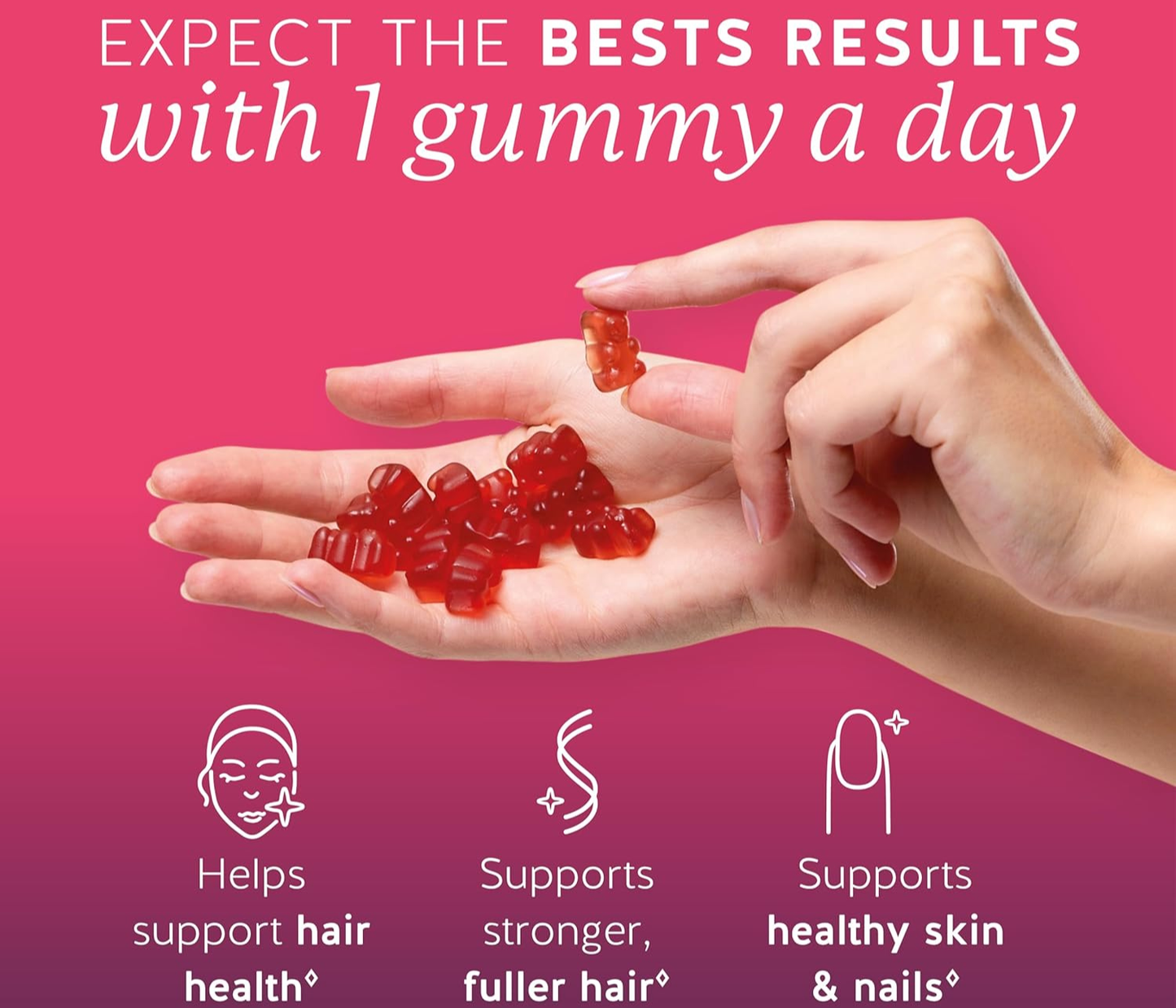 Berry Bliss Hair Vitamin Biotin Gummies
