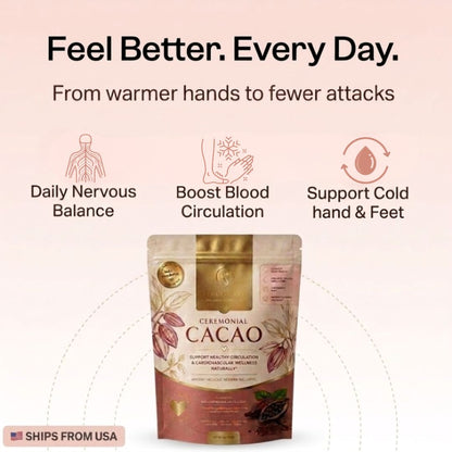 Support Raynaud’s syndrome & Cardiovascular Wellness - Naturally, With Ceremonial Cacao
